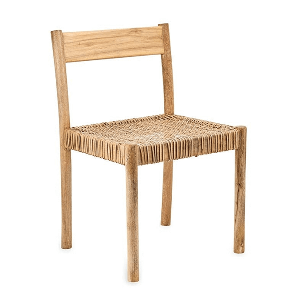 Nkuku Yana Mango Wood & Wicker Woven Chair